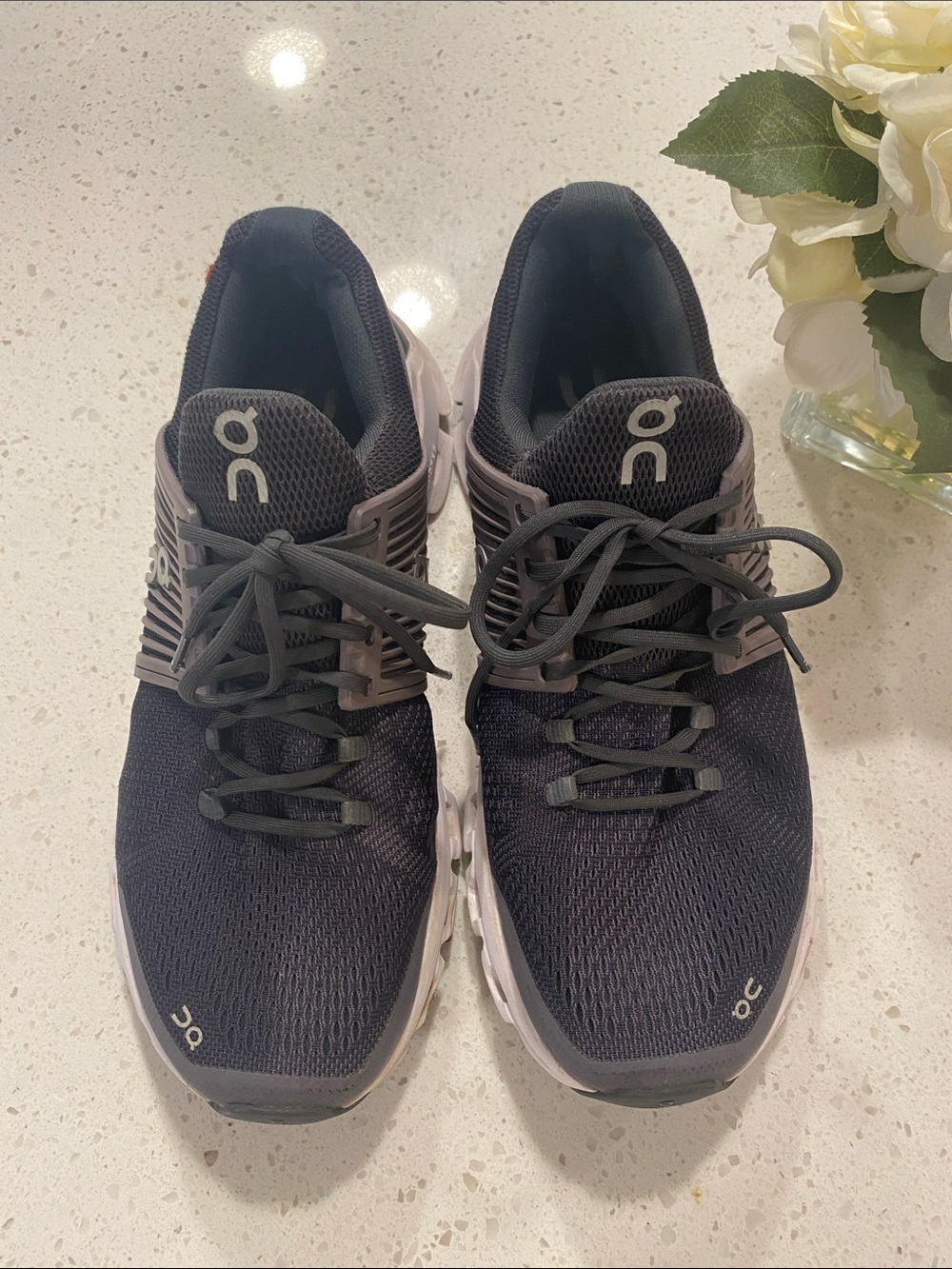 On Womens Athletic Shoes - Black and Gray